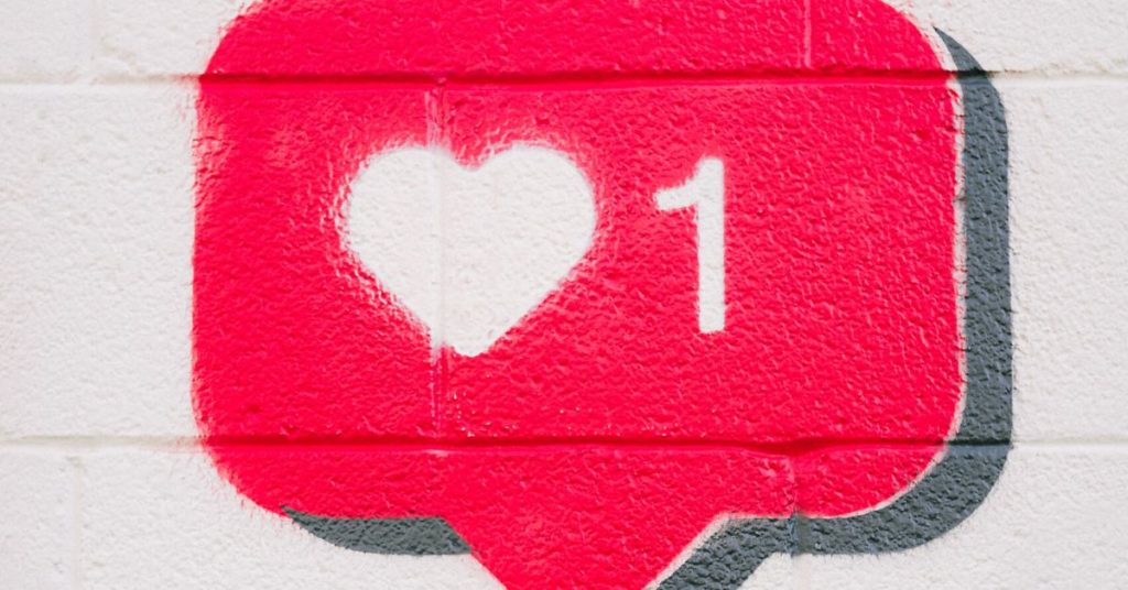 'Love' reaction - Art on wall